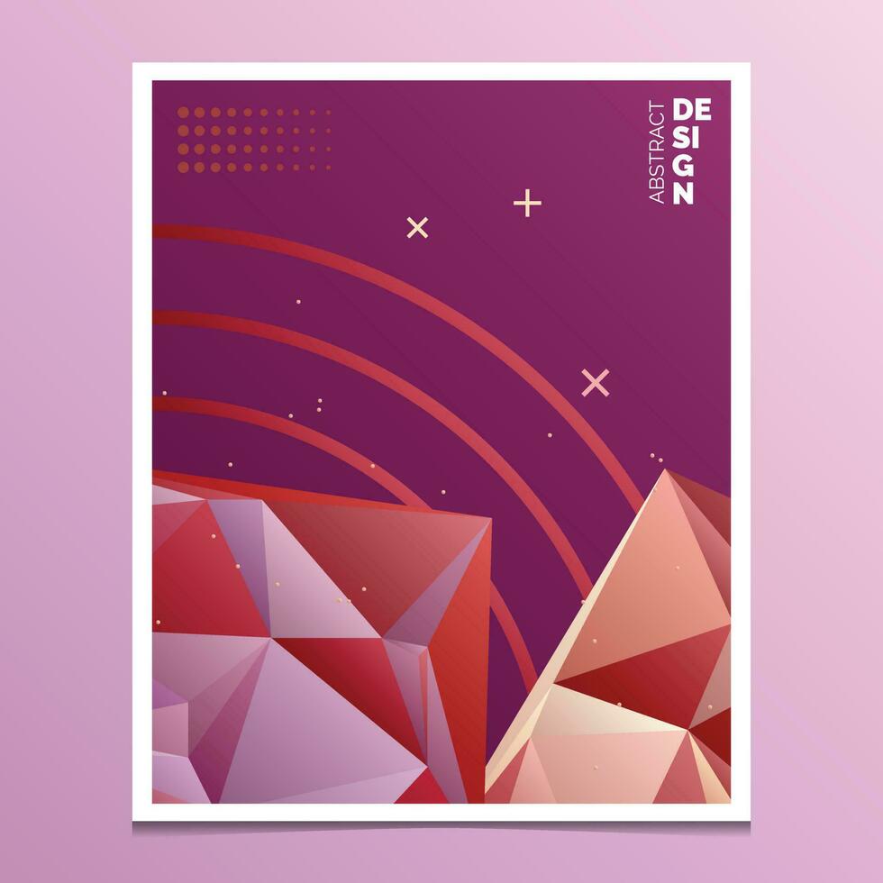 Flyer. Brochure Design Templates. Geometric Triangular Abstract Modern Backgrounds. Mobile Technologies. Applications and Online Services Infographic Concept vector