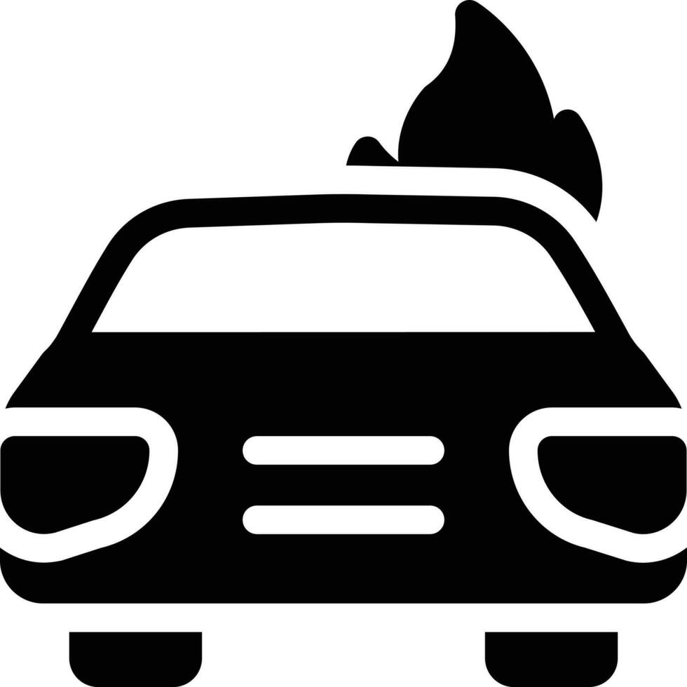 ilustración de vector de fuego de coche en un fondo. símbolos de calidad premium. iconos vectoriales para concepto y diseño gráfico.