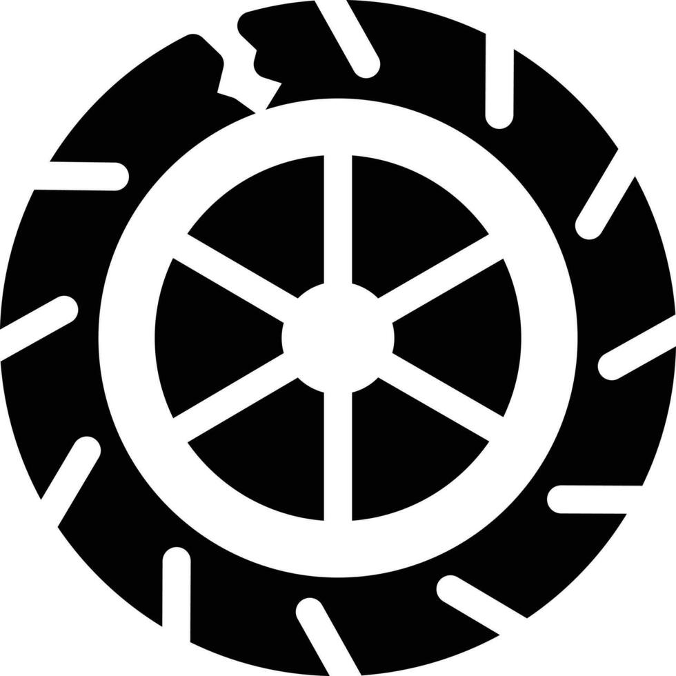 neumático roto ilustración vectorial sobre un fondo.símbolos de calidad premium.iconos vectoriales para concepto y diseño gráfico. vector