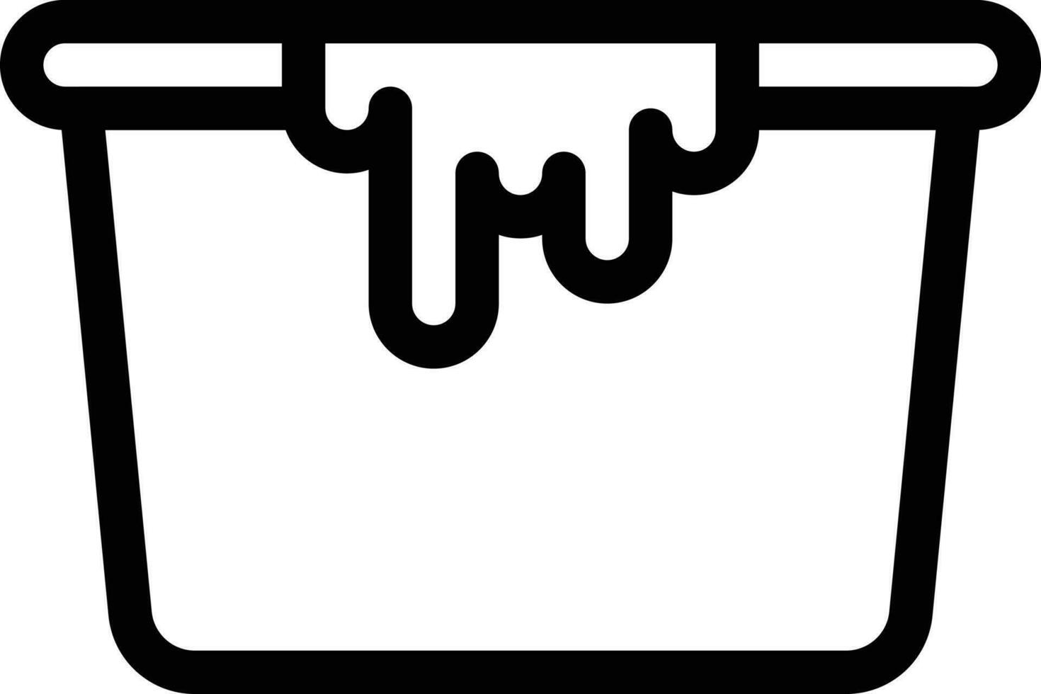 bucket vector illustration on a background.Premium quality symbols.vector icons for concept and graphic design.