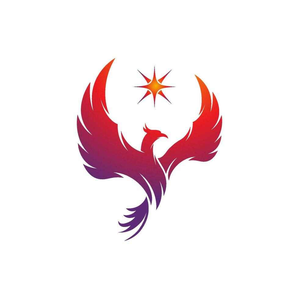 Phoenix vector icon illustration