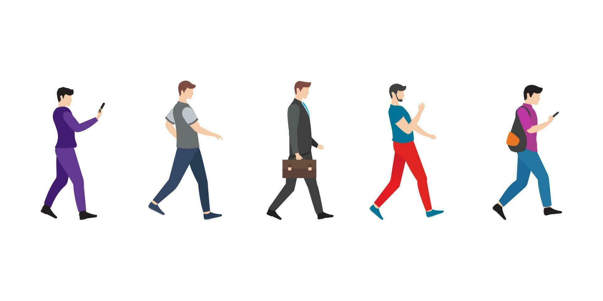 Walking man people Vector icon design