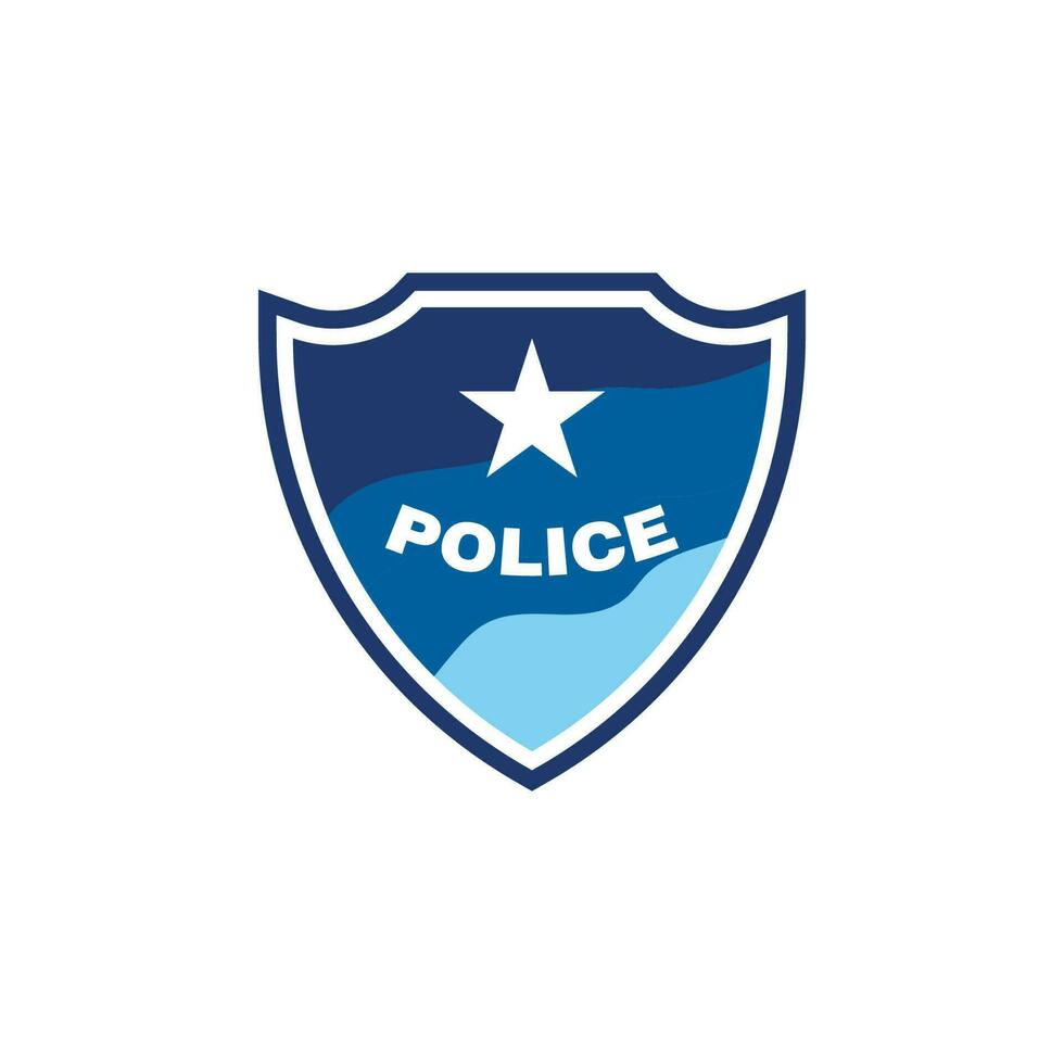 Ilustración de diseño de icono de vector de policía