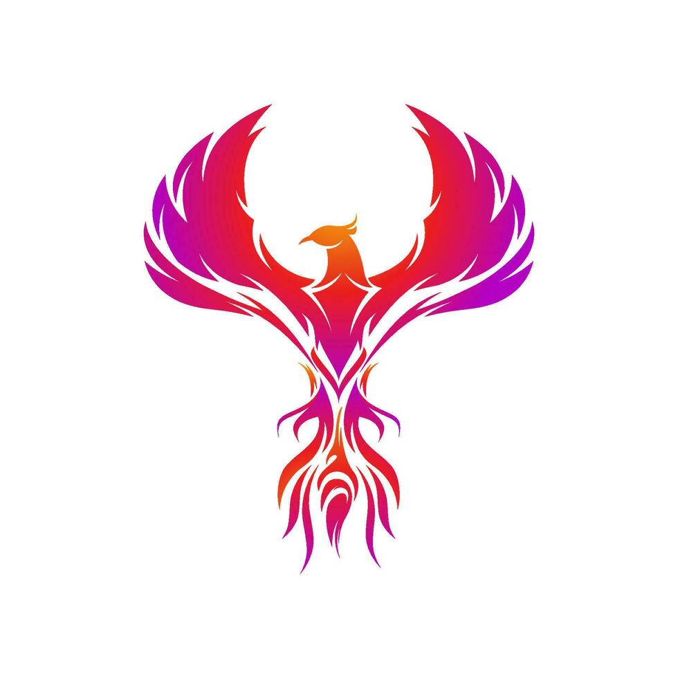 Phoenix vector icon illustration
