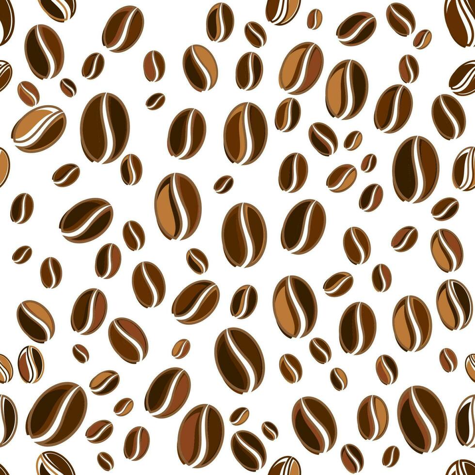 coffee bean seamless  icon vector