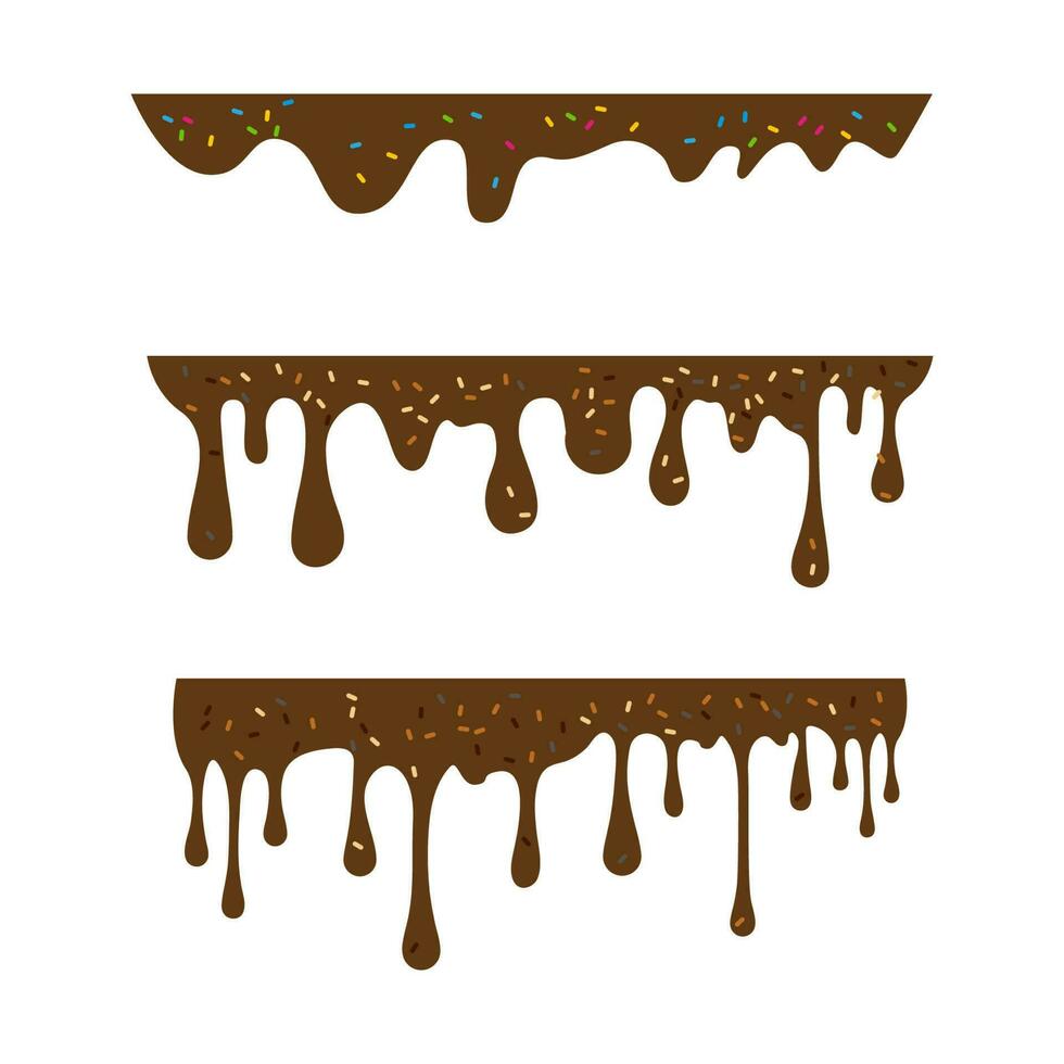 ilustración de diseño de icono de vector de chocolate derretido