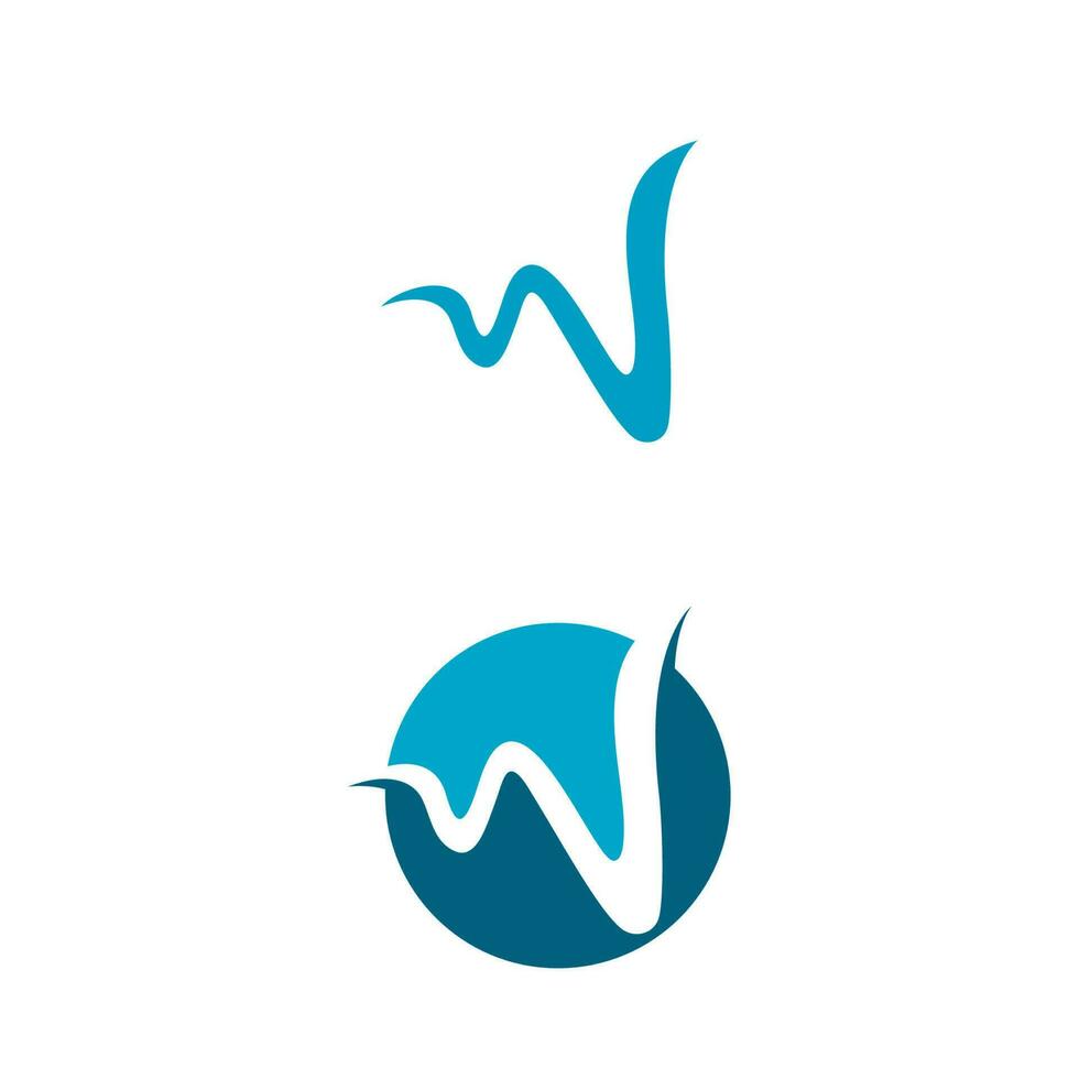 W Letter icon vector illustration