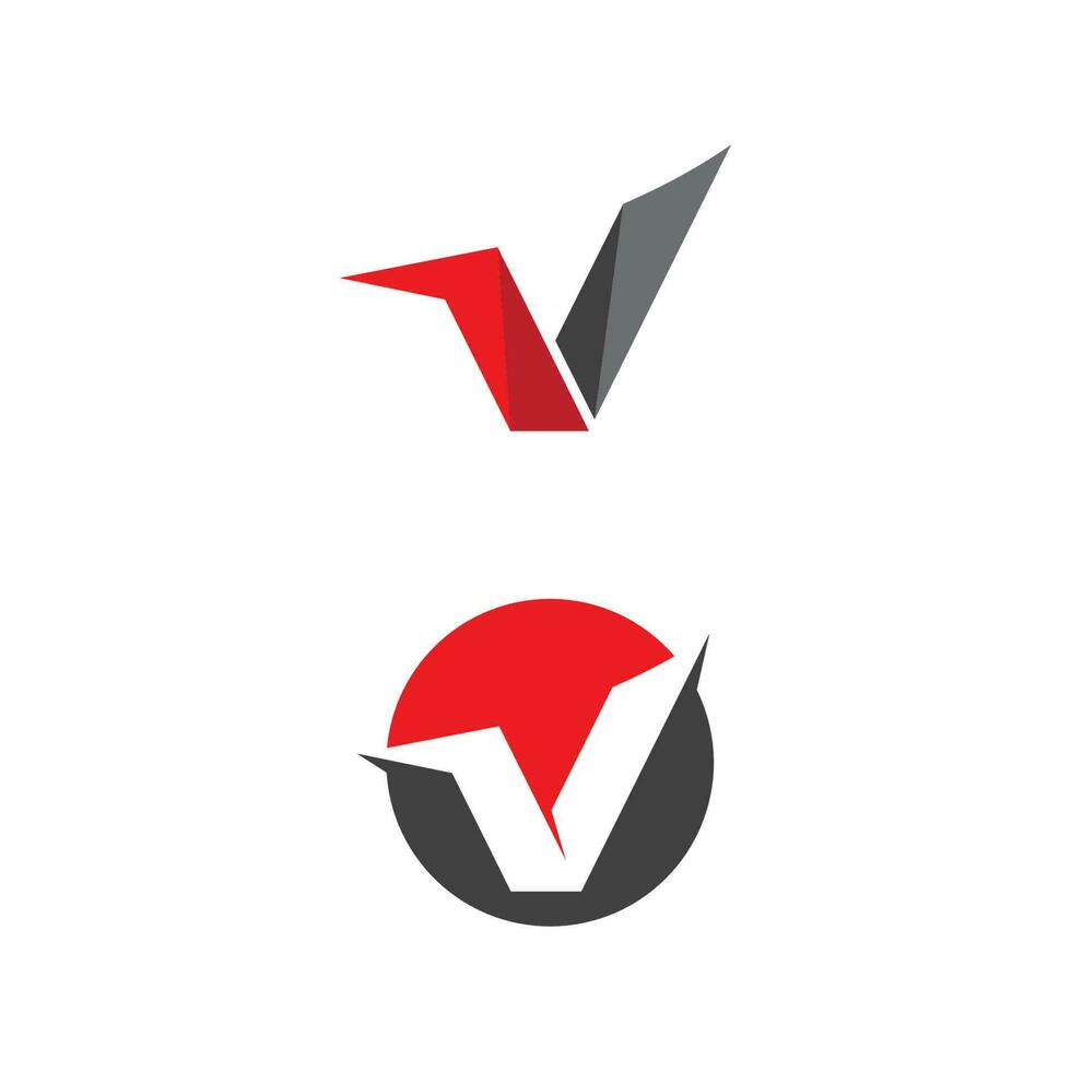 V Letter Logo Template vector