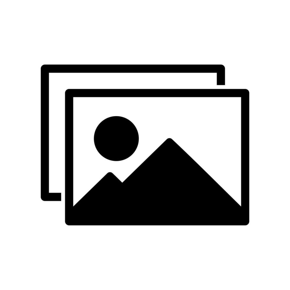 picture flat icon vector