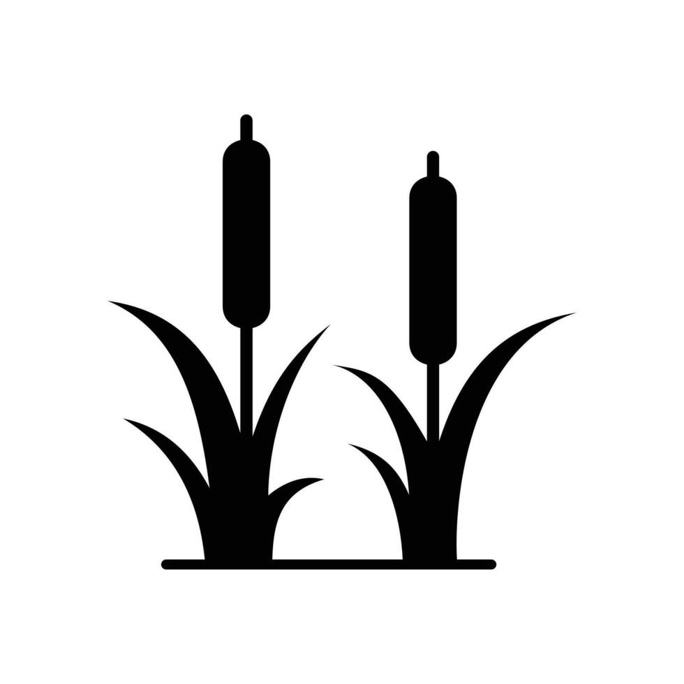 reed flat icon vector