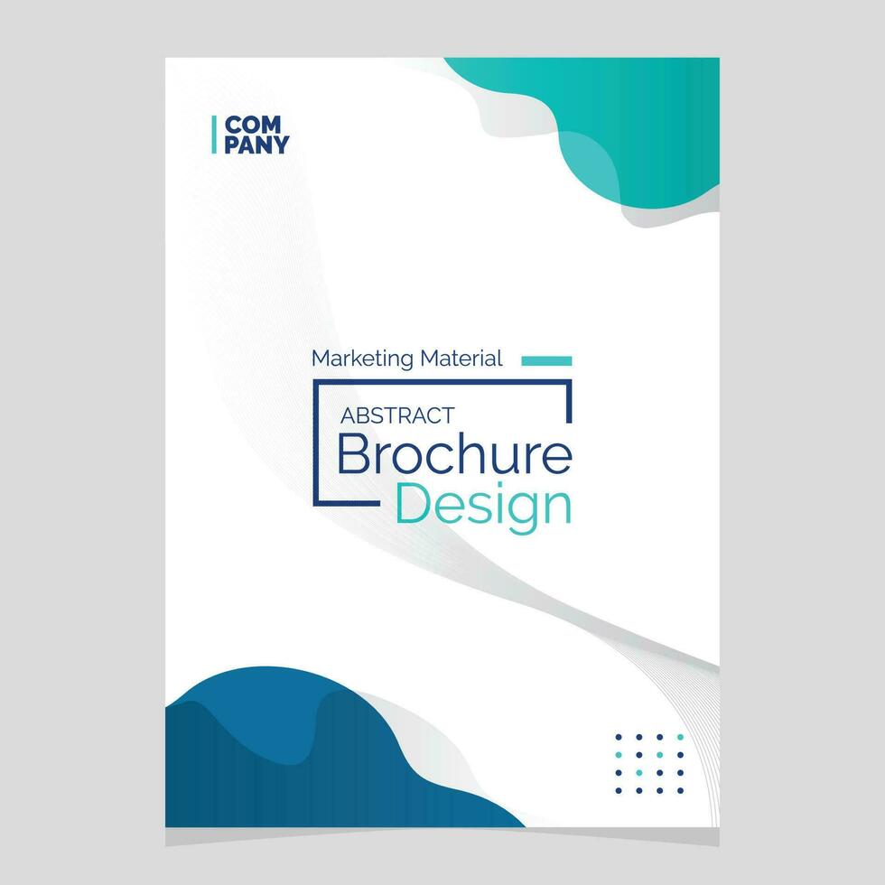Abstract Brochure Design. Liquid Shape Blob Design Element. Marketing Material vector