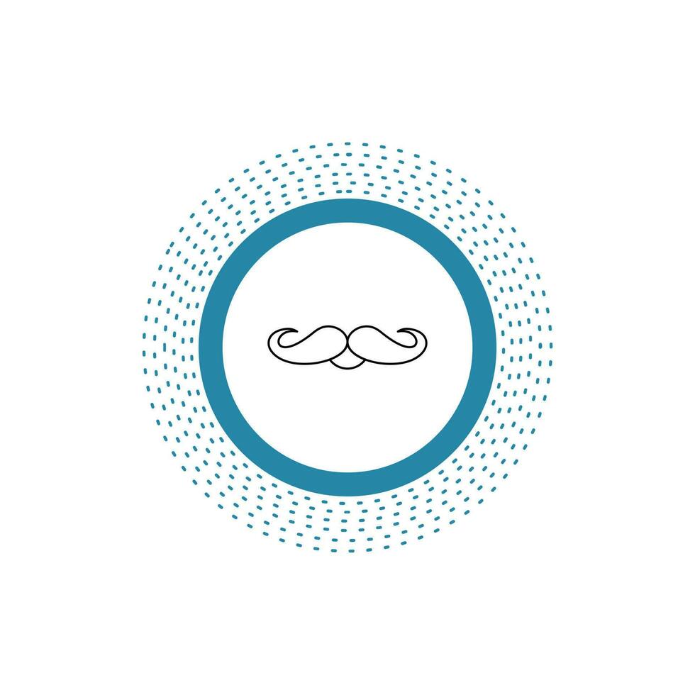 moustache. Hipster. movember. male. men Line Icon. Vector isolated illustration