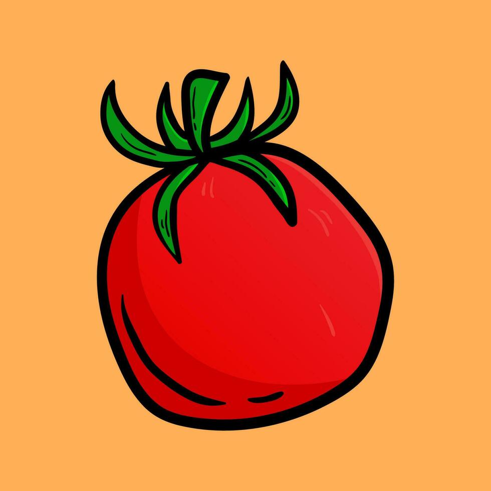 Ilustración de vector vegetal de tomates