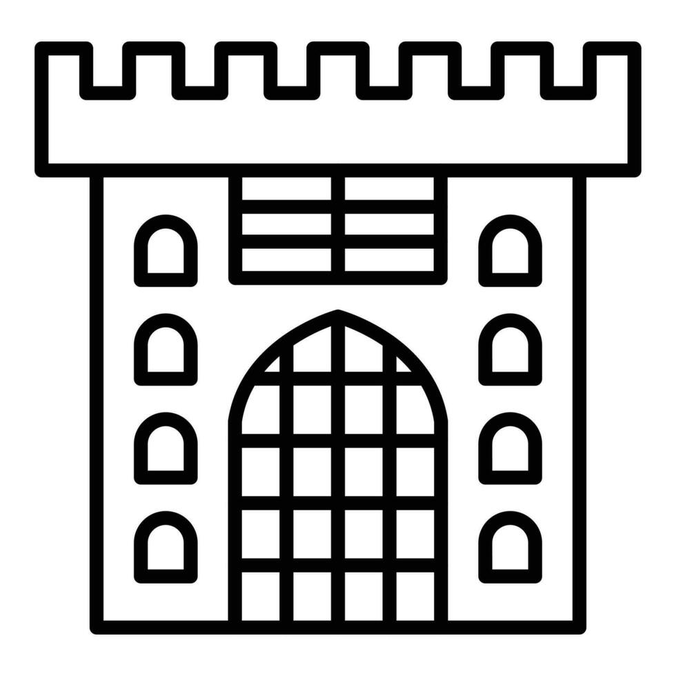 Castle Gate Icon Style vector