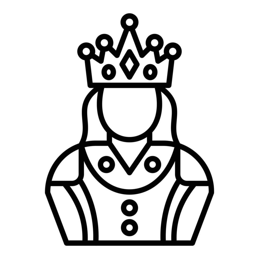Queen Icon Style vector
