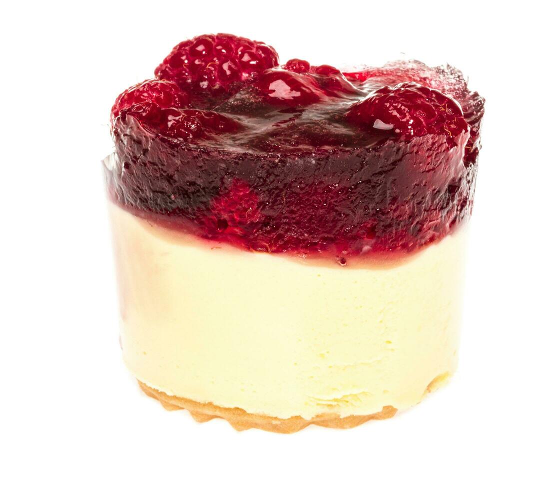 delicious shortcake on white photo