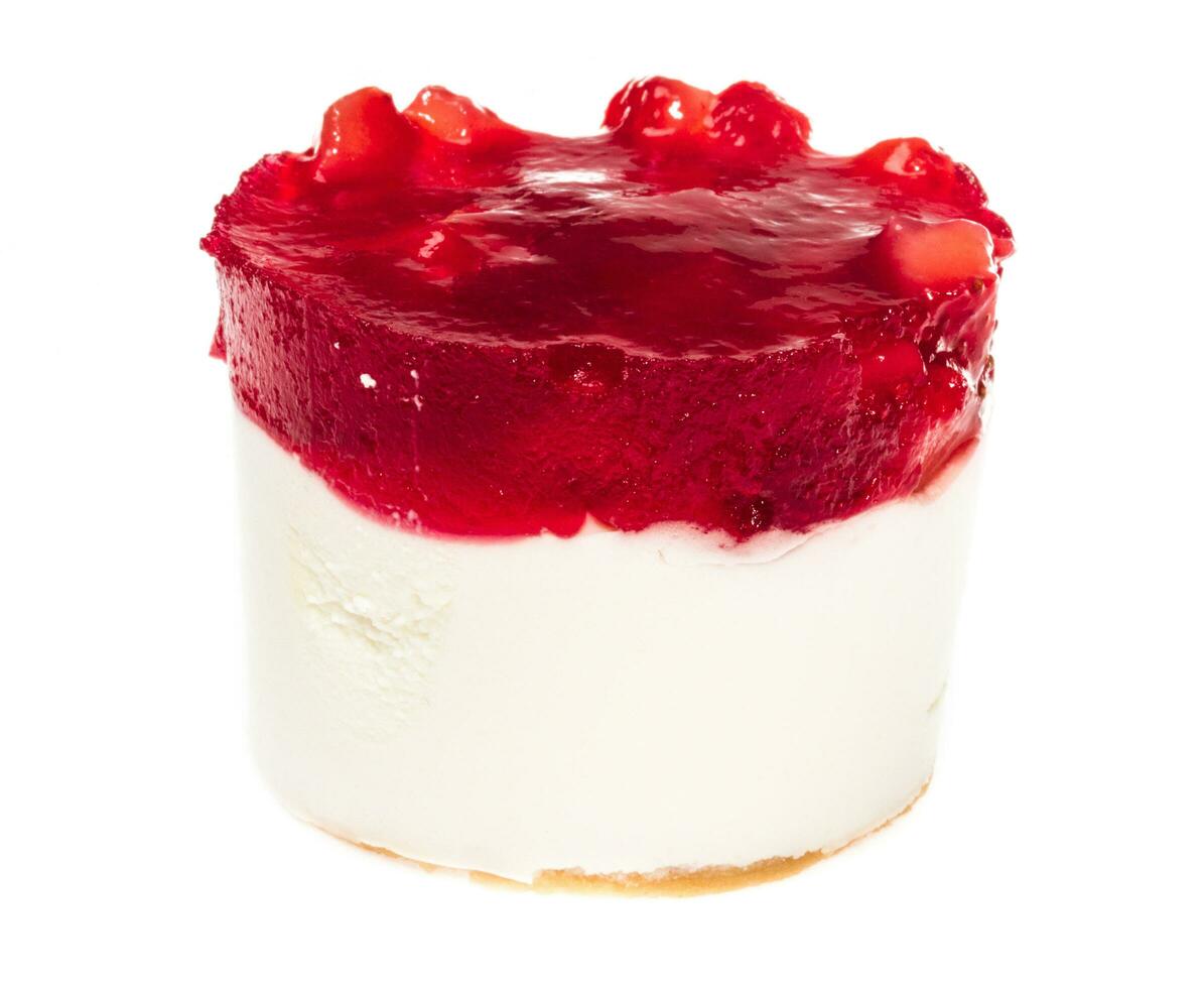 delicious shortcake on white photo