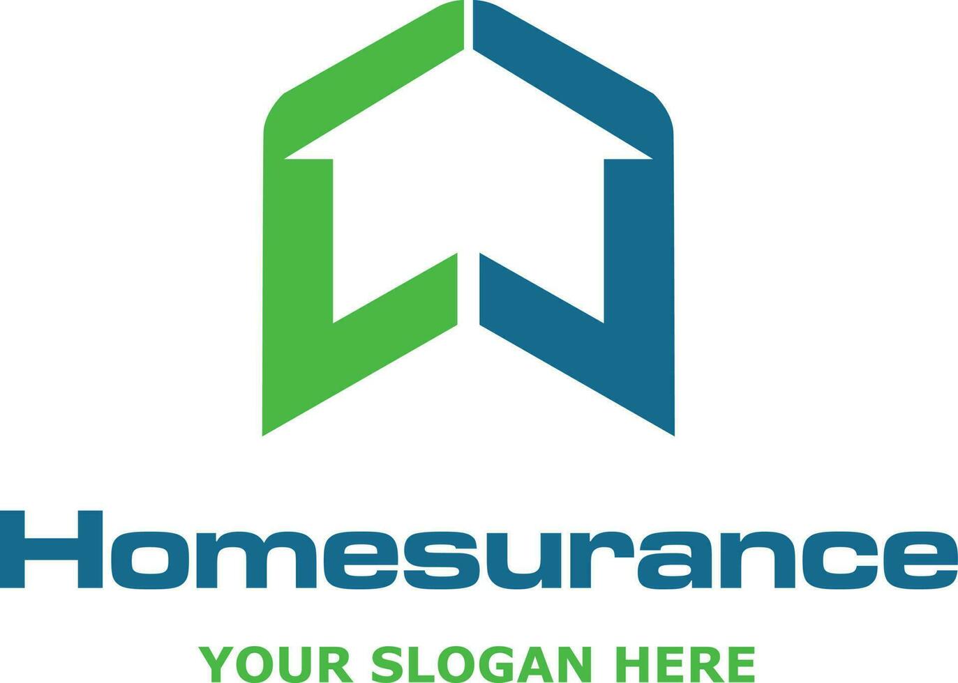 Vector Logo home assurance company modern and elegant design