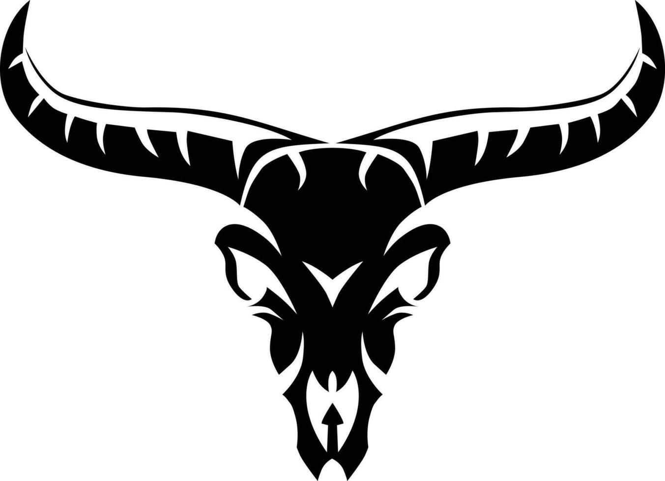 Vector illustration logo head skull wildlife hunting adventure masculine design