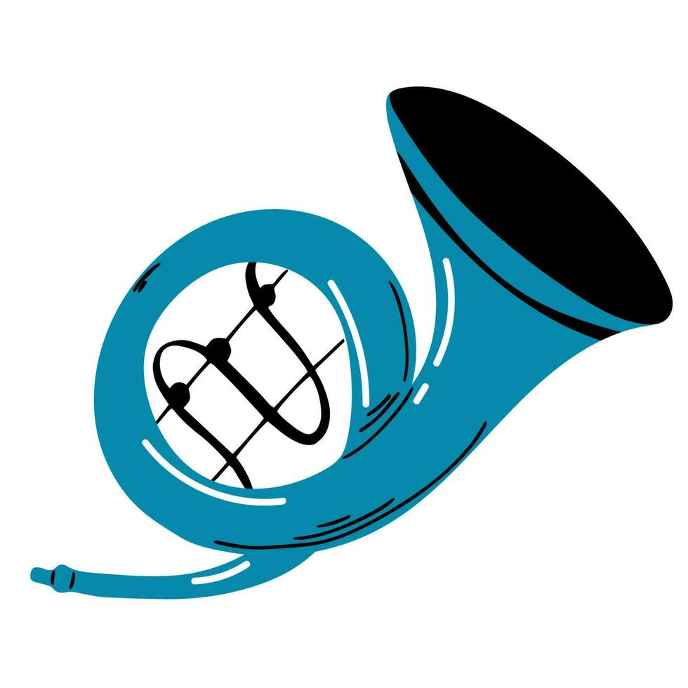 icono. trompeta. ilustración vectorial aislado en blanco vector