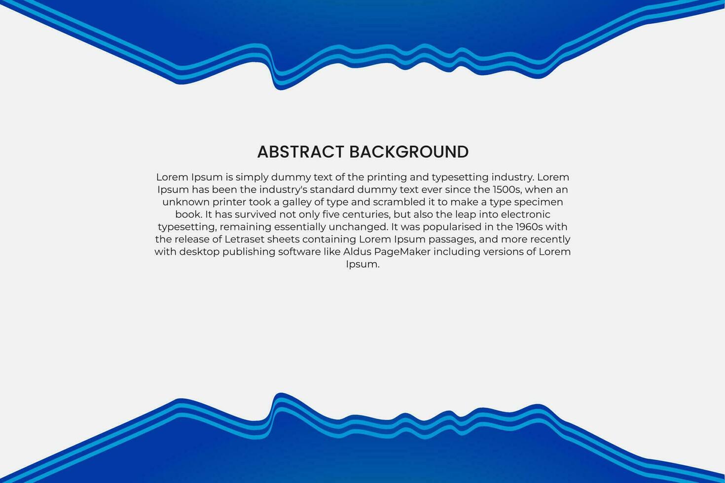 Abstract blue wavy business style background. Abstract business background banner beautiful blue wave vector