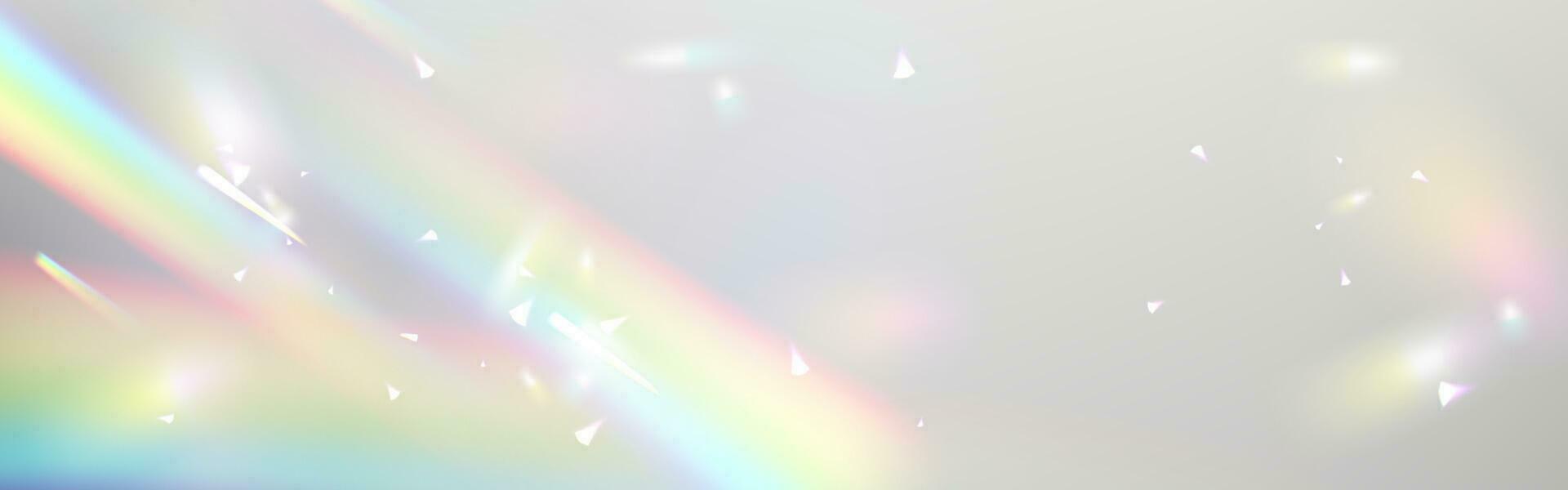 Overlay rainbow flare effect, lens glare vector