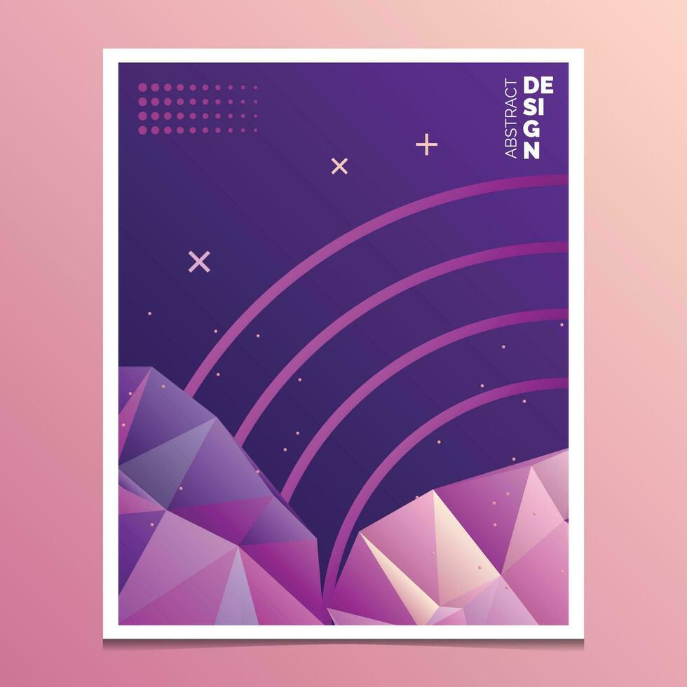 Flyer. Brochure Design Templates. Geometric Triangular Abstract Modern Backgrounds. Mobile Technologies. Applications and Online Services Infographic Concept vector