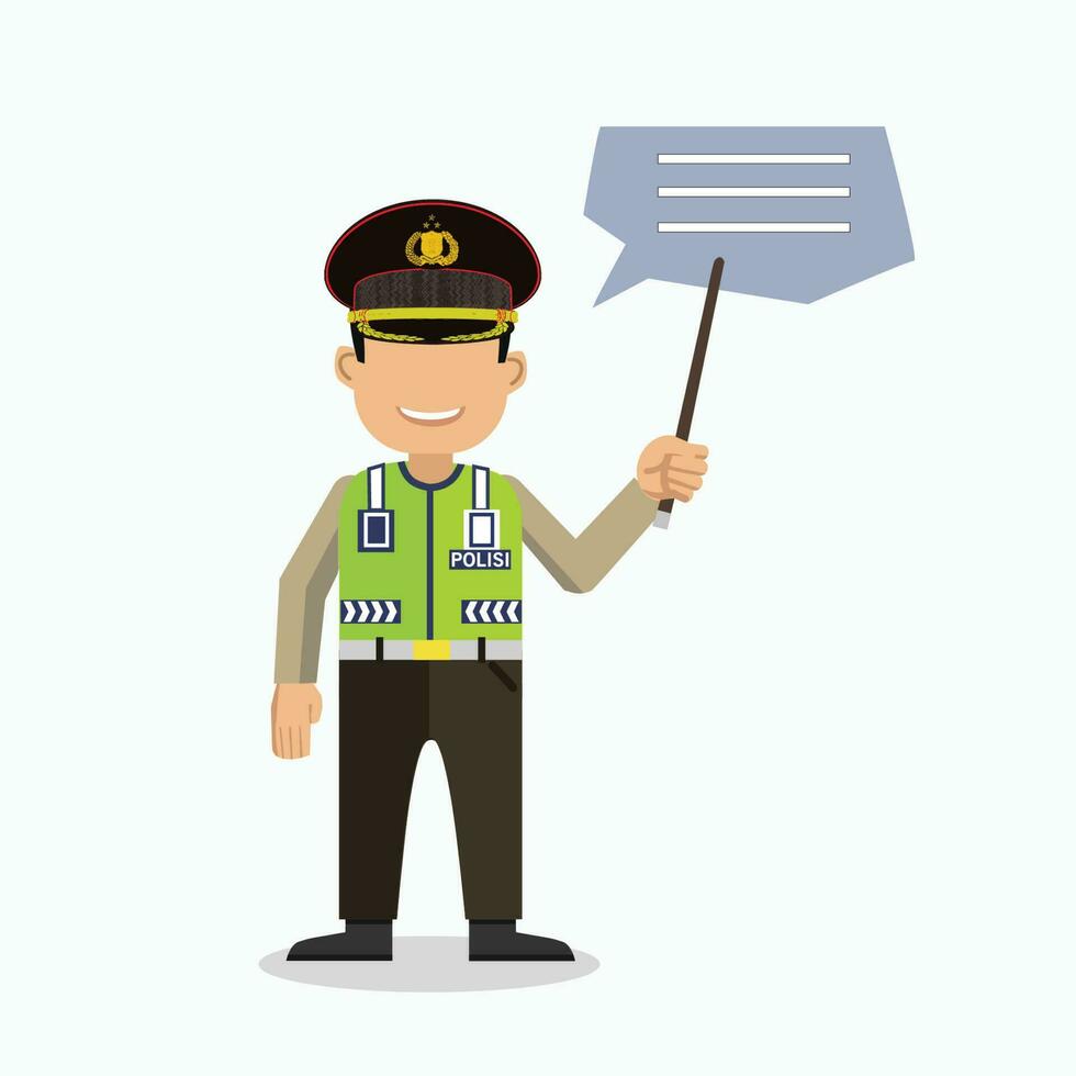 Vector illustration flat face of policeman in uniform. Isolated white background. Flat style. Male police officer.