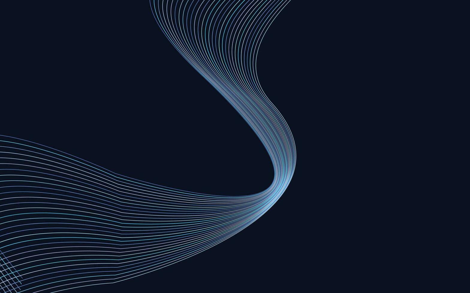 Wave with shadow. Abstract Colorful Lines lines on a background vector