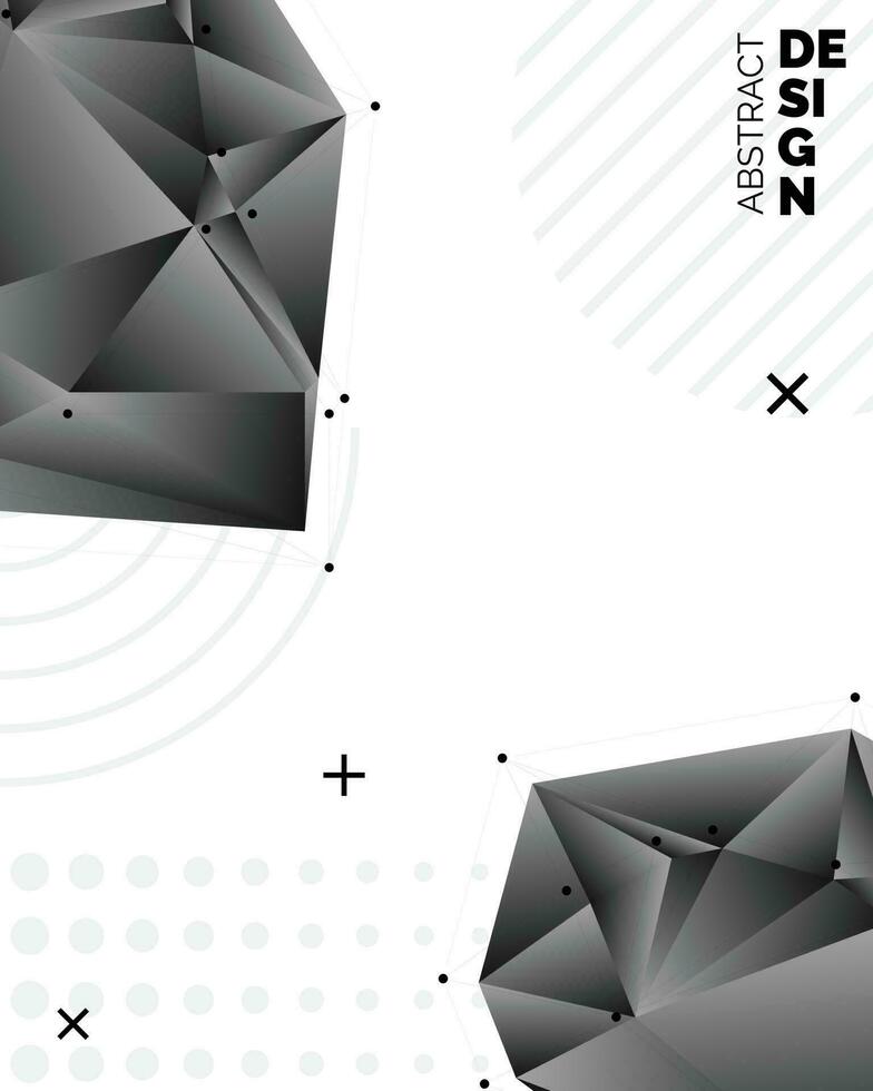 diseño de fondo de triángulo borroso de vector negro. fondo geométrico en estilo origami con degradado