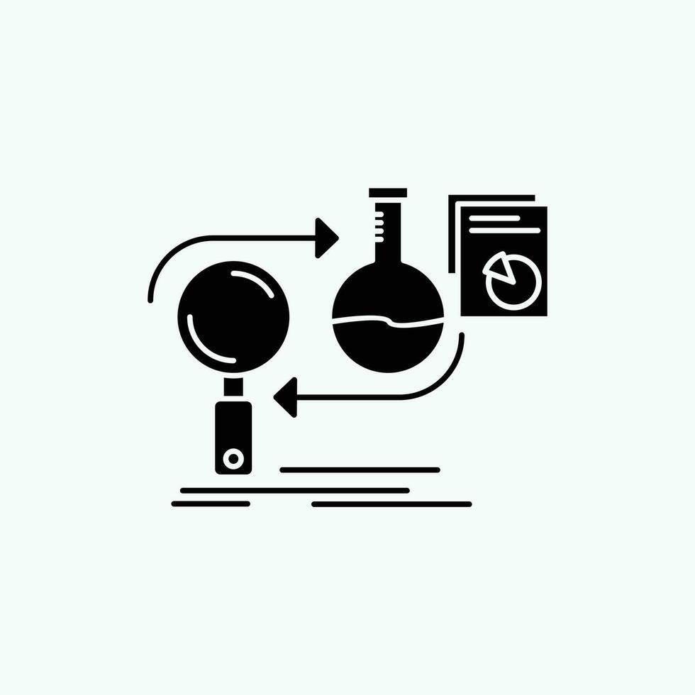 Analysis. business. develop. development. market Glyph Icon. Vector isolated illustration