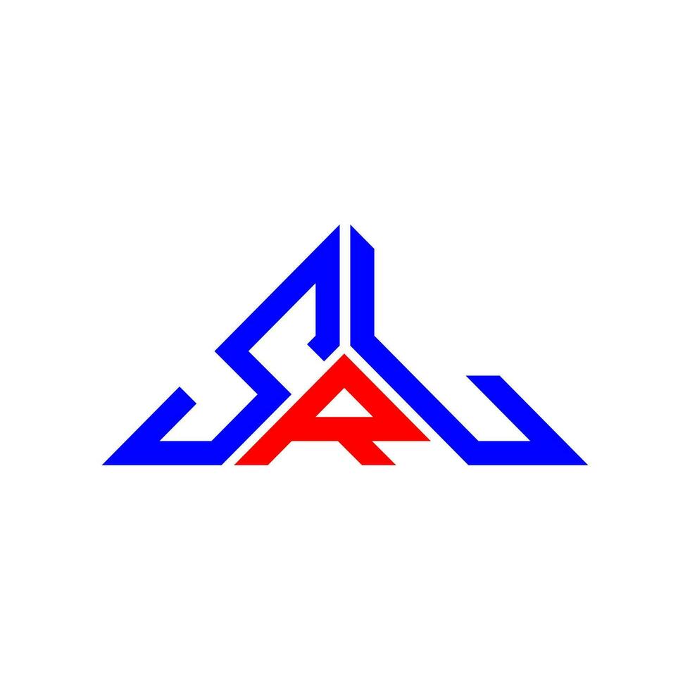 SRL letter logo creative design with vector graphic, SRL simple and modern logo in triangle shape.