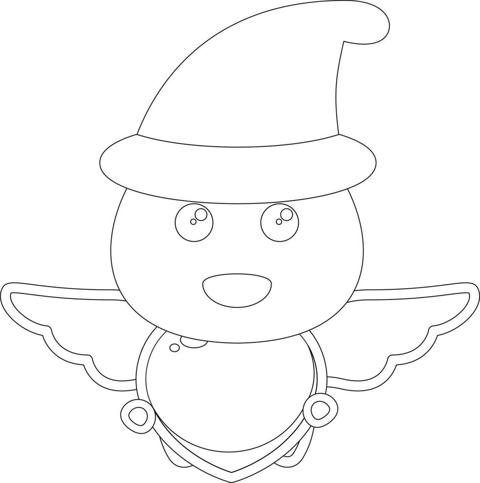 navidad para colorear arte lineal vector