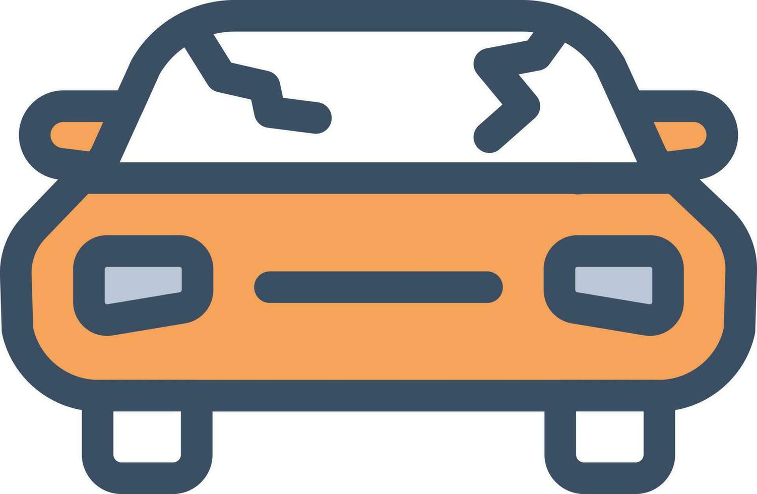 car broken vector illustration on a background.Premium quality symbols.vector icons for concept and graphic design.