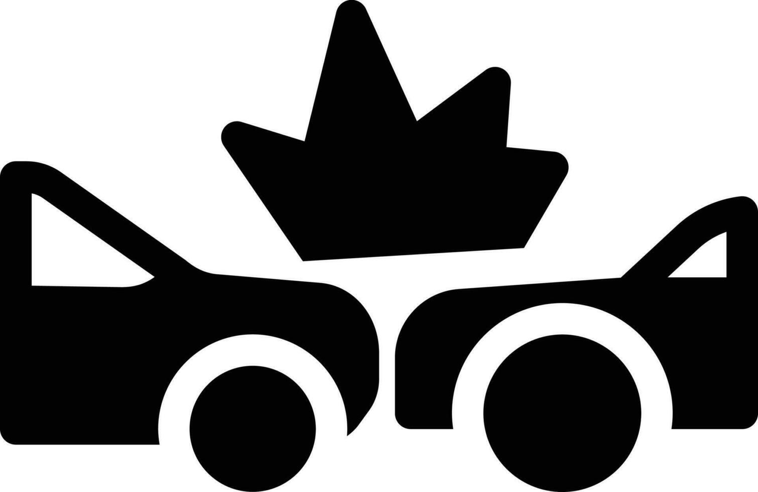 car accident vector illustration on a background.Premium quality symbols.vector icons for concept and graphic design.