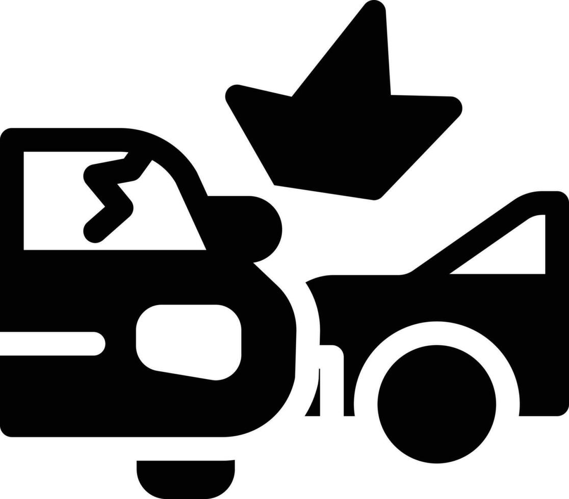 ilustración de vector de accidente en un fondo. símbolos de calidad premium. iconos vectoriales para concepto y diseño gráfico.