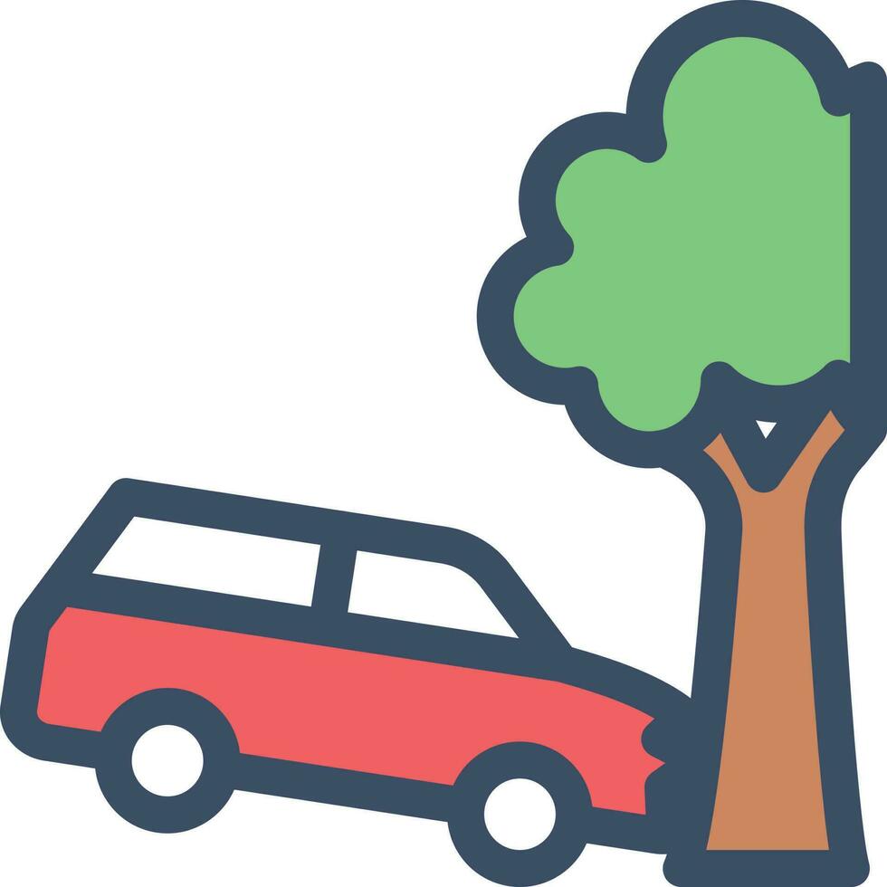 accident tree vector illustration on a background.Premium quality symbols.vector icons for concept and graphic design.