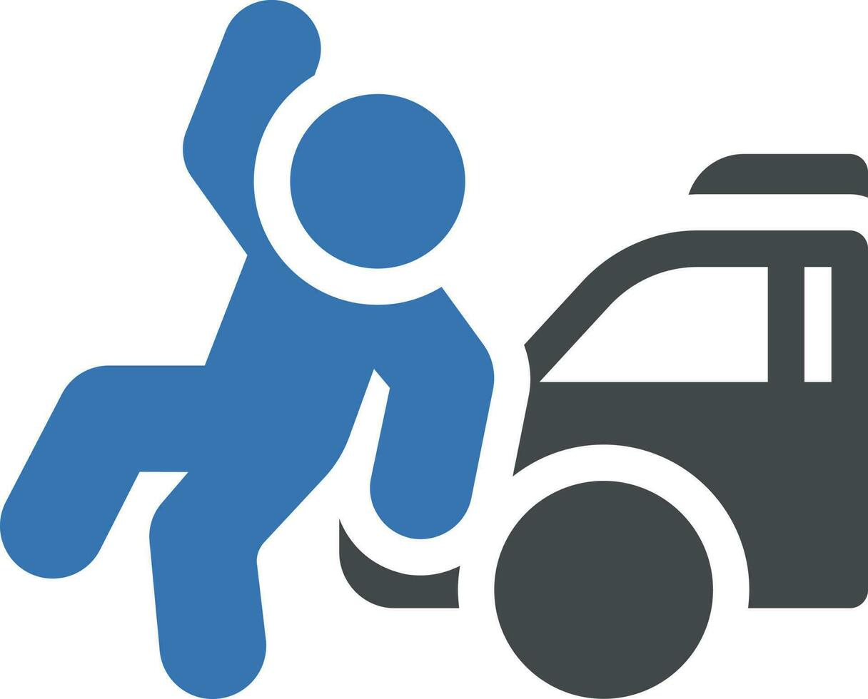 car accident vector illustration on a background.Premium quality symbols.vector icons for concept and graphic design.