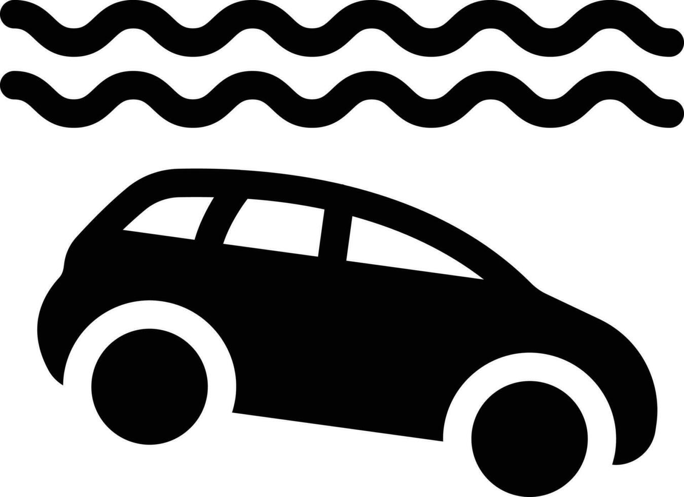 Ilustración de vector de agua de coche en un fondo. Símbolos de calidad premium. Iconos vectoriales para concepto y diseño gráfico.