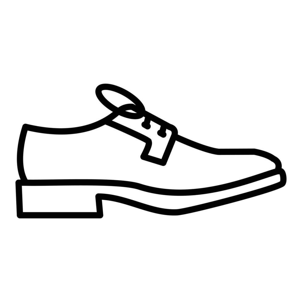 estilo de icono de zapatos vector