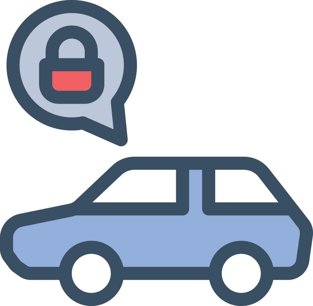 car lock vector illustration on a background.Premium quality symbols.vector icons for concept and graphic design.