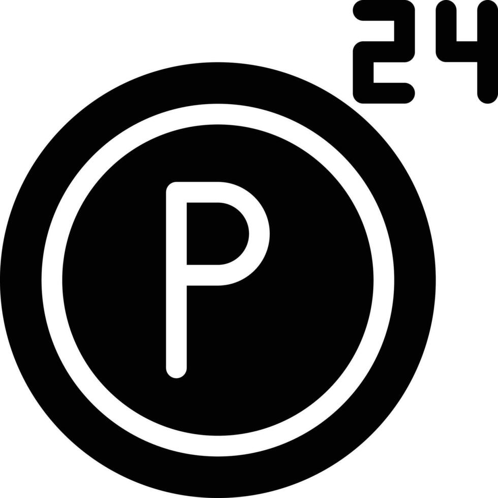 parking 24 hour vector illustration on a background.Premium quality symbols.vector icons for concept and graphic design.