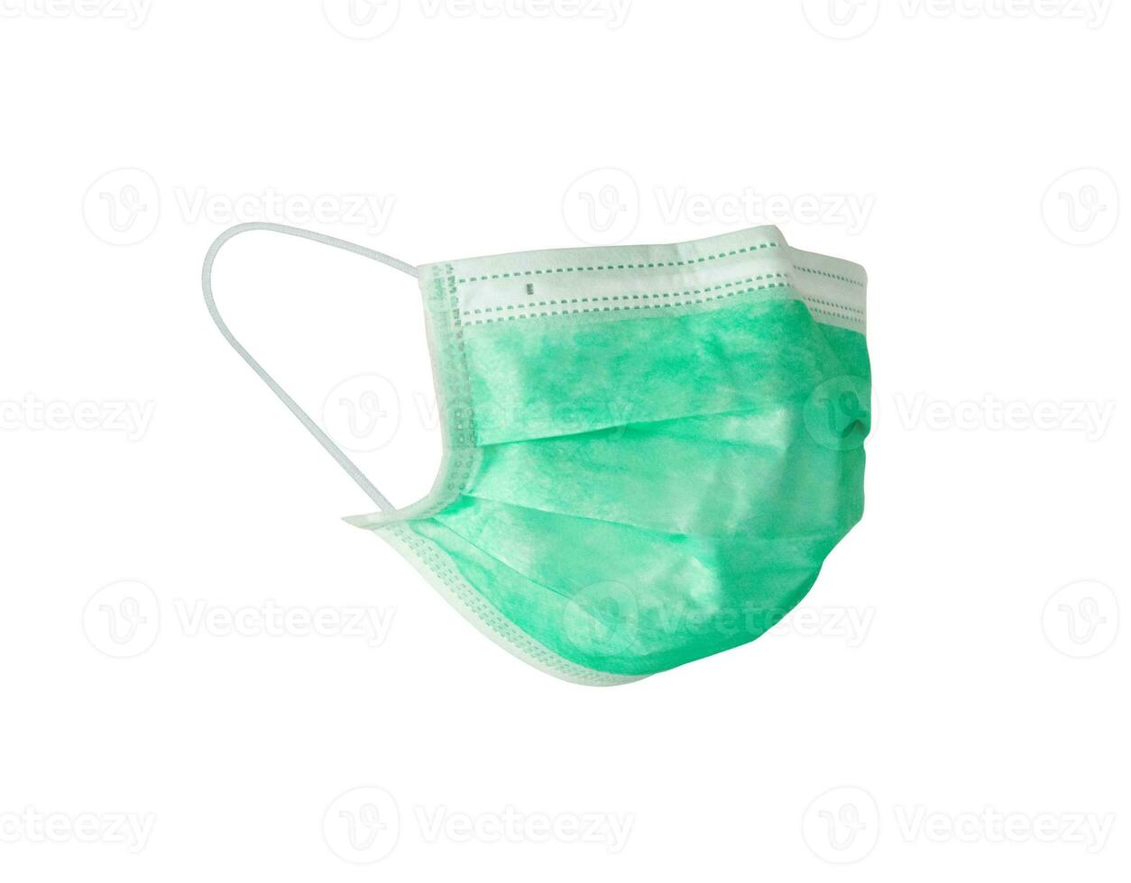 Medical face mask isolated on white background photo