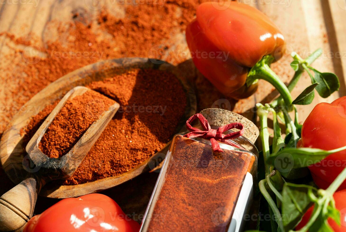 smoked red Hungary Paprika sweet or spicy photo
