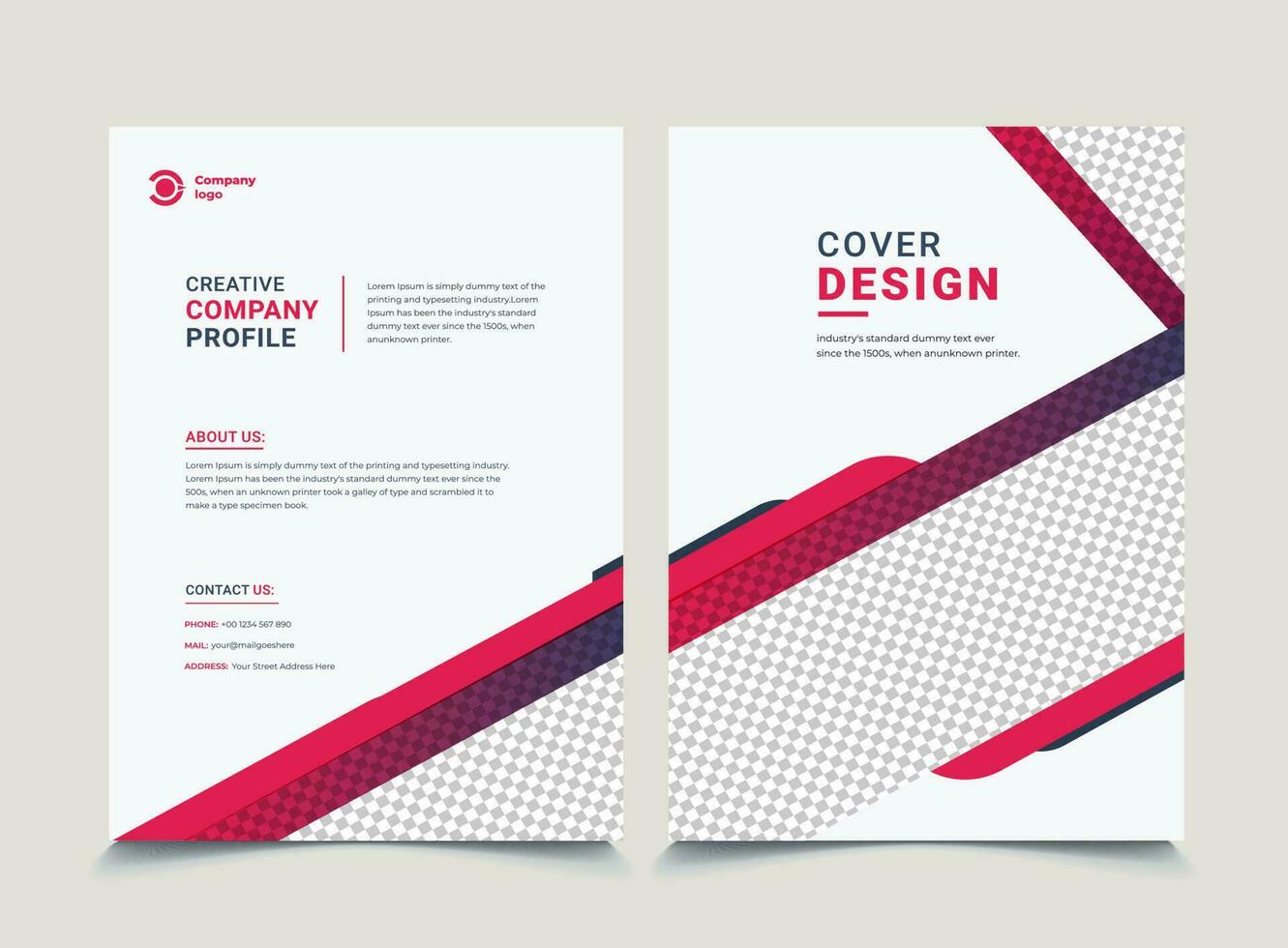 Corporate Book Cover Design Template in A4. Can be adapted to Brochure, Annual Report, Magazine,Poster, Business Presentation, Portfolio, Flyer, Banner, Website. vector