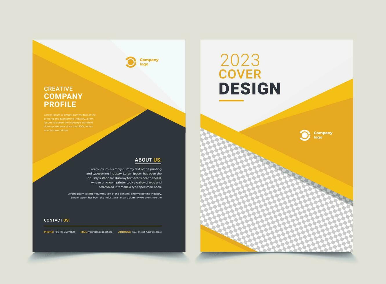 Corporate Book Cover Design Template in A4. Can be adapted to Brochure, Annual Report, Magazine,Poster, Business Presentation, Portfolio, Flyer, Banner, Website. vector