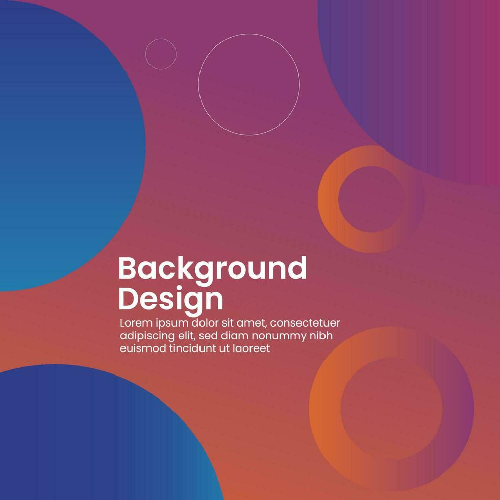 abstract background gradient social media post template vector