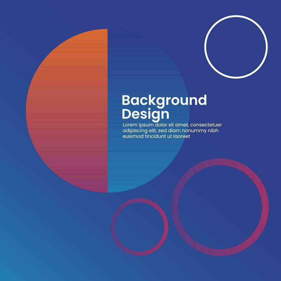 design abstract background gradient social media post template blue vector