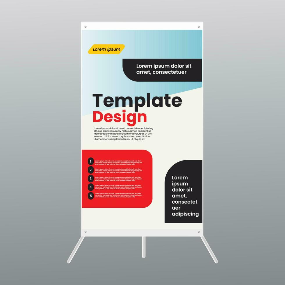 template y banner design show exhibition display promotion vector