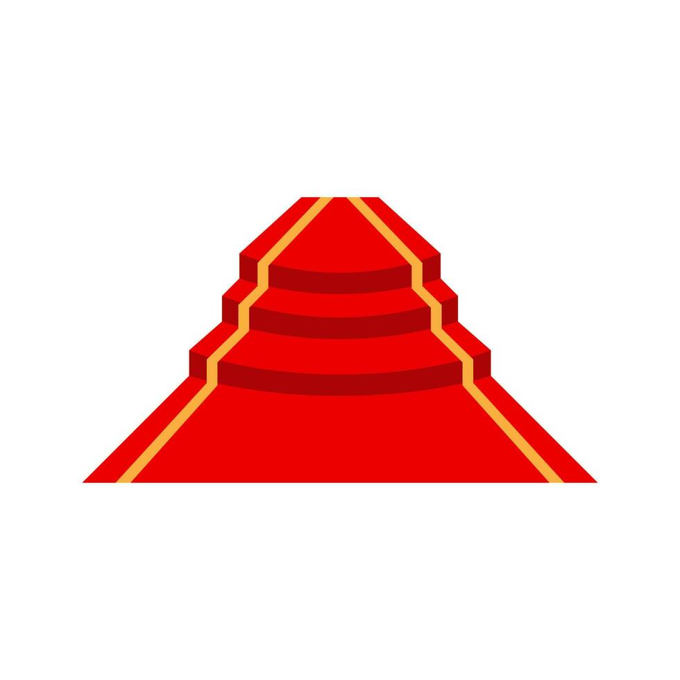 Simple red carpet Vector design illustration